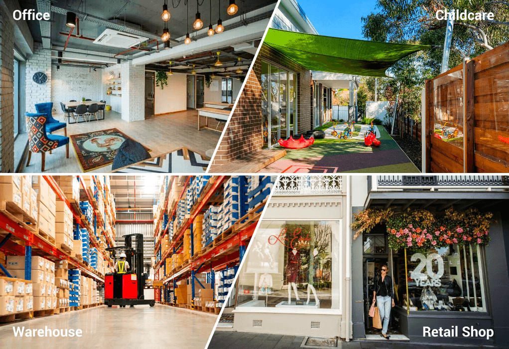 Commercial property illustration supporting to convert residential to commercial property in australia
