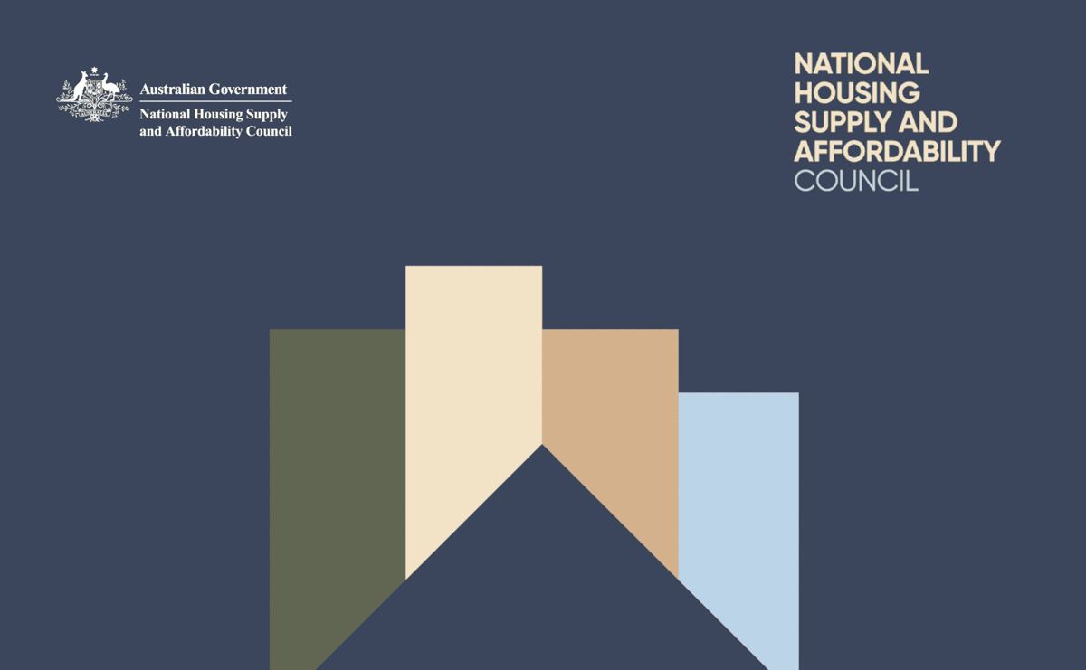 Australian Government National Housing Supply and Affordability Council logo.
