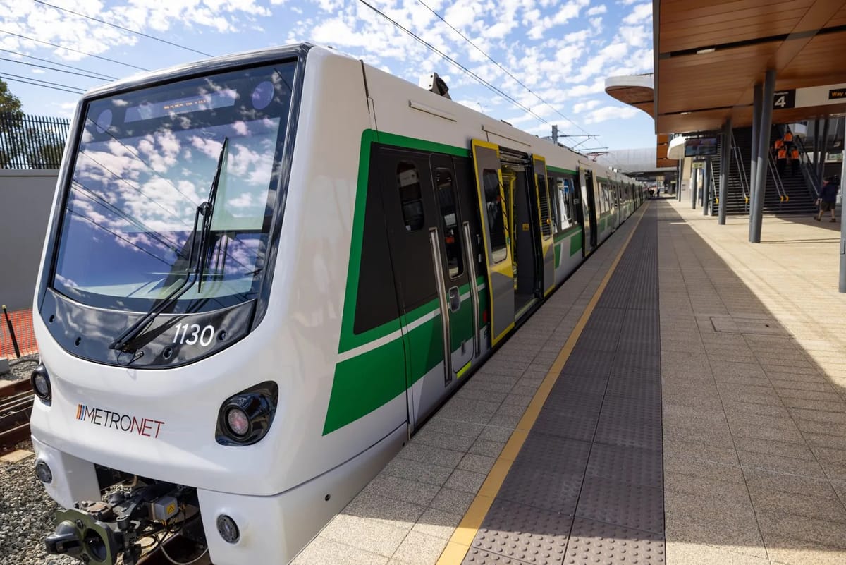 METRONET train at station platform