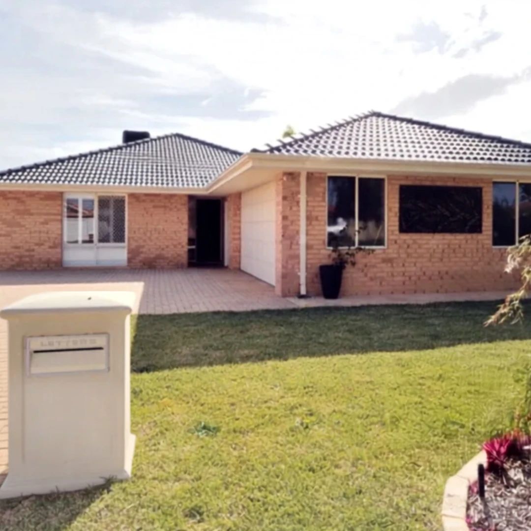 Single-storey brick investment home with a tiled roof and front lawn in Perth, Western Australia