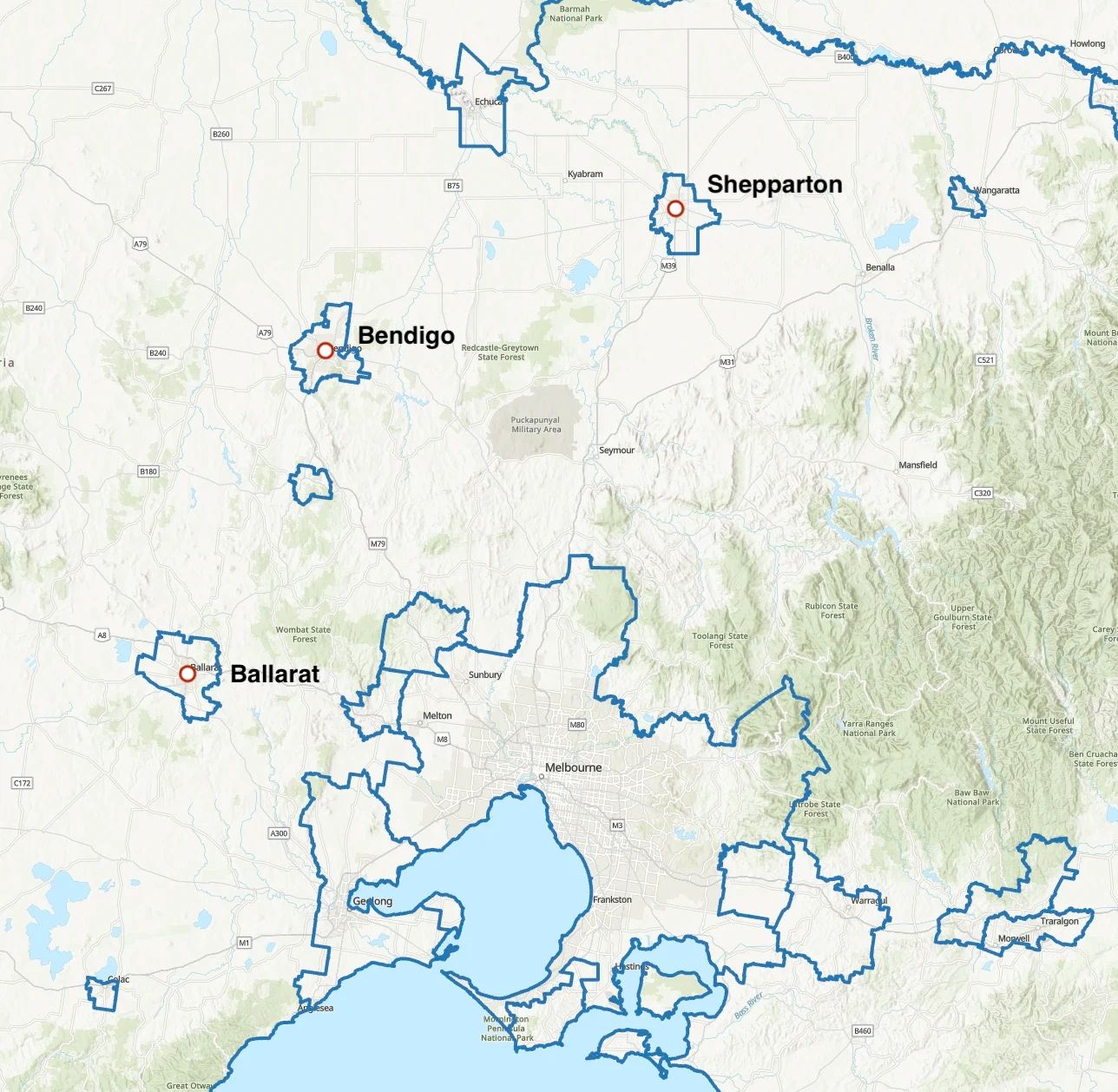 Chart of regional vic suburbs for can you trust lending trends to predict price trends