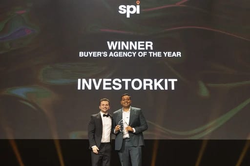InvestorKit on stage, named Buyer's Agency of the Year in 2026