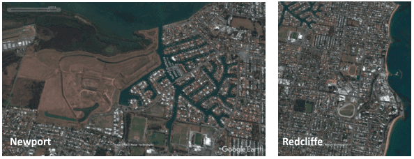 Chart showing on the contrary, redcliffe is a well-established suburb with few new developments occurring during the last