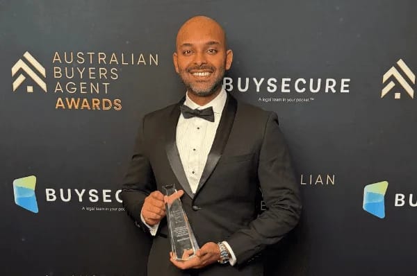 InvestorKit accepting Technology Platform of the Year at the 2026 Australian Buyers Agent Awards