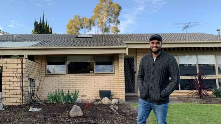 Nafiz outside an investment property