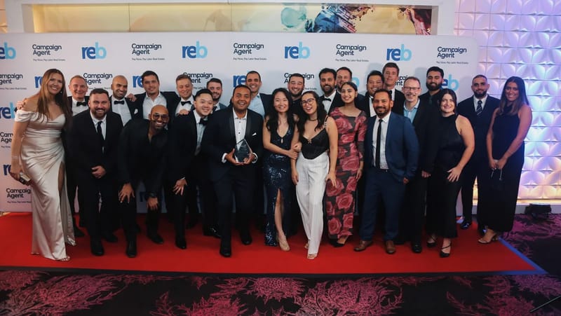 The InvestorKit team on the red carpet at the 2024 REB Awards