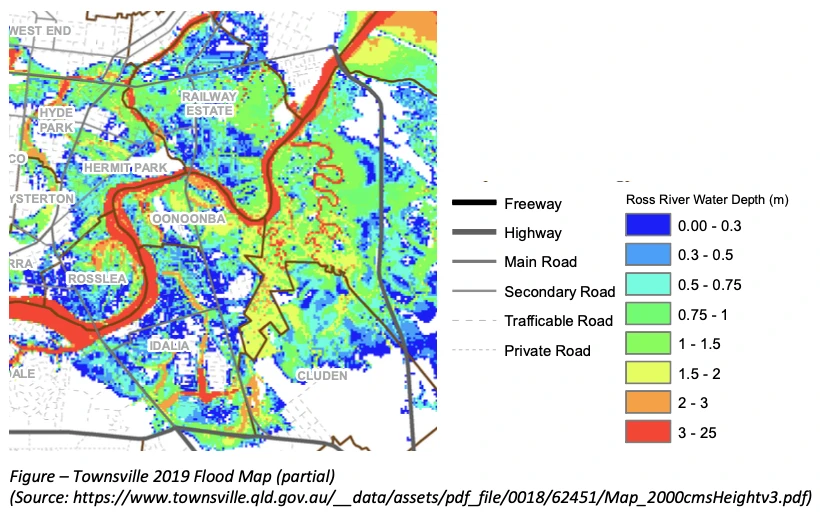 Townsville flood map 2019