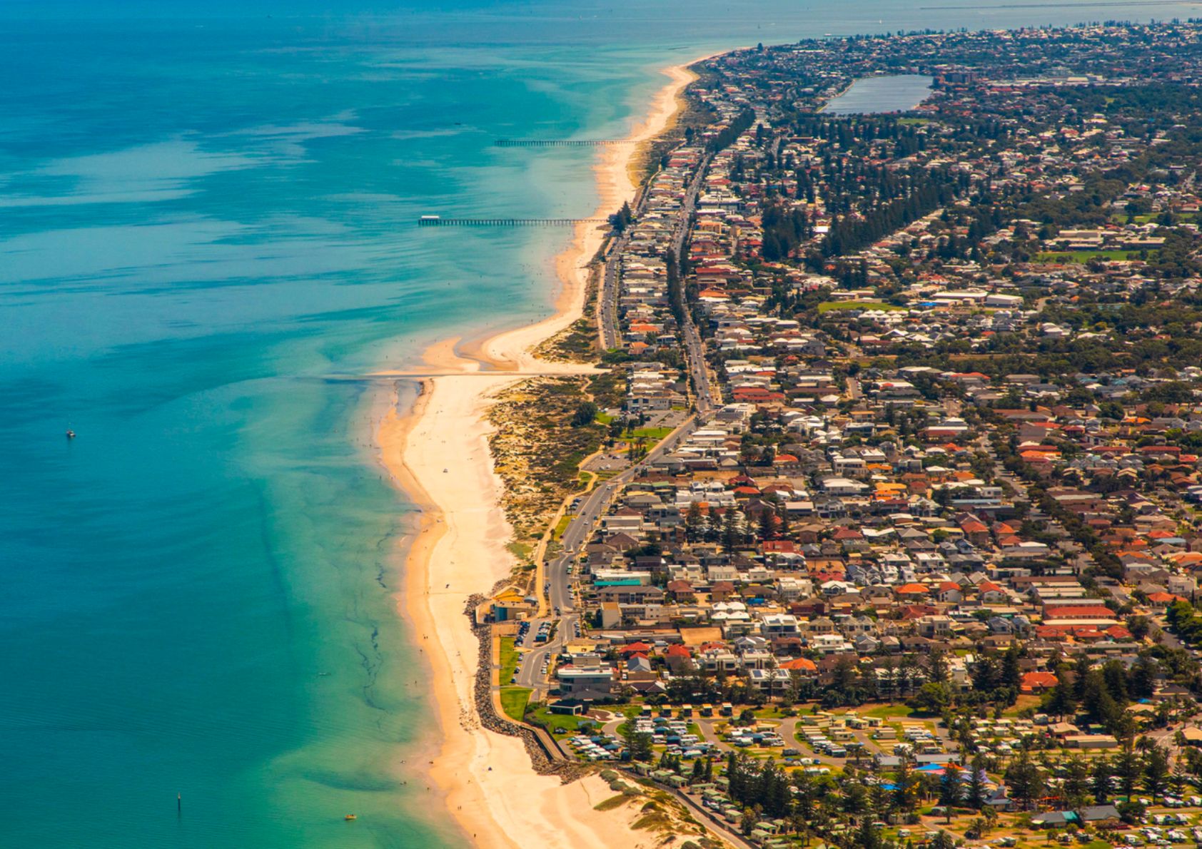City beach landscape